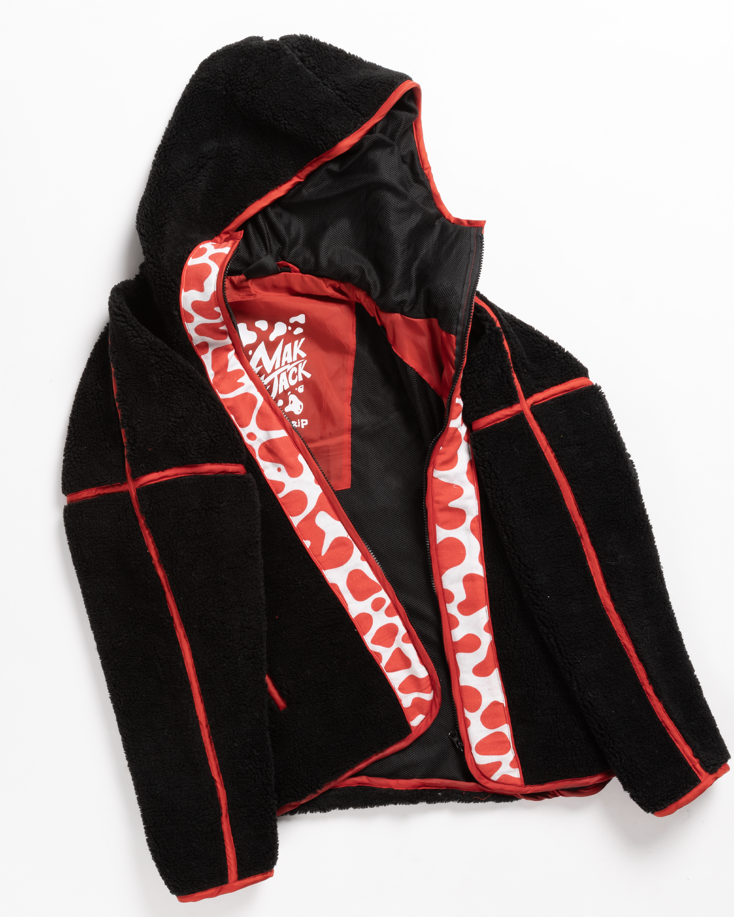 MJ OG Drip Red Hoodie Sherpa