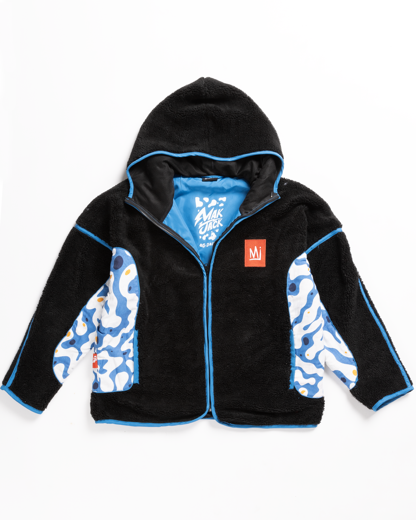 MJ OG Drip Blue Hoodie Sherpa