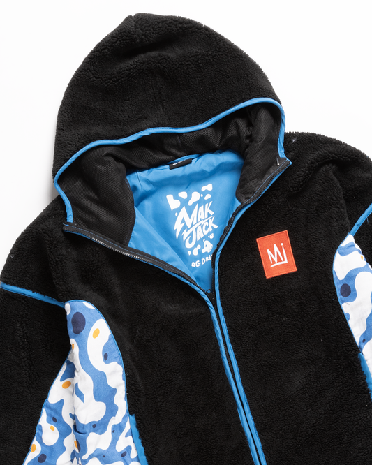 MJ OG Drip Blue Hoodie Sherpa