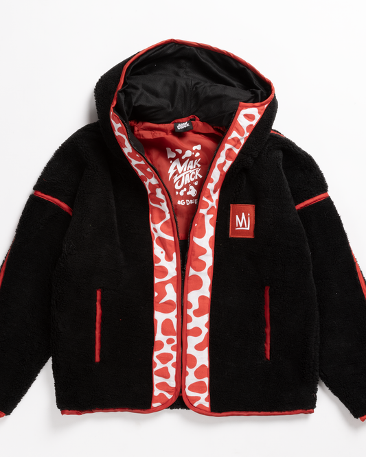 MJ OG Drip Red Hoodie Sherpa